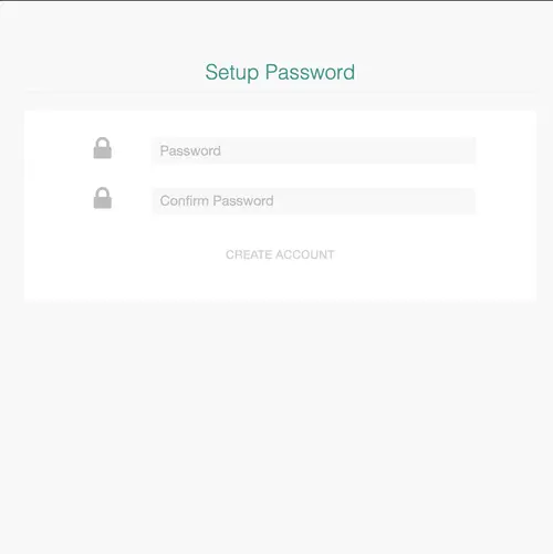MAX setup password and create account